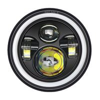 Phare de projecteur LED rond de 7 pouces, lumière spot LED 12V