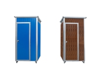 Cabine de toilettes portable préfabriquée modulaire avec cuvette à la turque et lavabo pour chantiers de construction