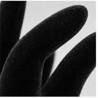 Support de Présentation Personnalisé pour Vitrine, Présentoir à Anneaux Floqué Noir, Support Composé pour Bijoux