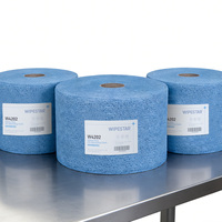 WIPESTAR Vliesstoff Öl-Absorbierende Tücher Schmelzgeblasenes PP-Material Waschbar Wiederverwendbar Umweltfreundlich Blaue Wischtuchrolle Industriell