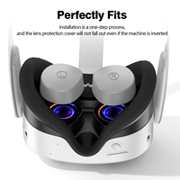 7-en-1 casque de réalité virtuelle ensemble d'étuis de protection en Silicone accessoires de jeu de Communication sans fil 5 masques jetables pour les yeux