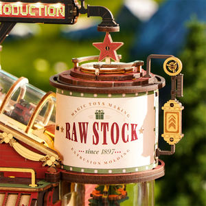 Robotime Rokr US Warehouse DIY assemblare giocattoli EAB01 Dream Gift Factory Music Box 3D puzzle in <span class=keywords><strong>legno</strong></span> per Drop Shipping - Product Image 6