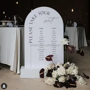 Wedding Events Entrance Seating Chart Card Slot Base Party Welcome Sign Acrylic Board Base for Wedding