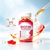 Gummies à la biotine en gros, personnalisables, en marque privée, OEM, ODM