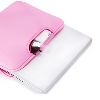 13 15.6 pouces Logo personnalisé Néoprène Business Handbag Notebook Housse de protection Housse pour ordinateur portable avec poignée