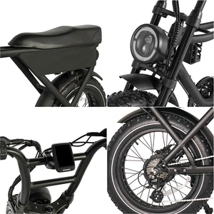 Vélo de montagne <span class=keywords><strong>électrique</strong></span> à suspension intégrale 52V 1000W, pneus larges de 20 pouces, E-Bike Bafang <span class=keywords><strong>2022</strong></span>, batterie au lithium, vélo pour la conduite tout-terrain - Product Image 5