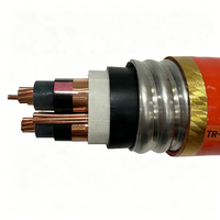 Cable TECK 3C2AWG+1C6AWG con Aislamiento TR-XLPE, Conductor de Cobre con PVC, Blindaje Entrelazado, IP65 5kV para Áreas Industriales Peligrosas