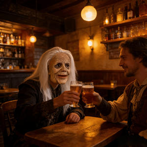 Masques d'Halloween effrayants pour femmes âgées et masques de médecin de la peste, en latex, pour Halloween et Noël - Product Image 2