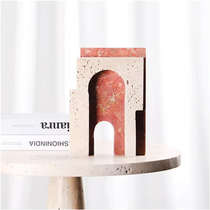 ¡Novedad de 2024! Sujetalibros de piedra de mármol de lujo modernos, objetos decorativos para el hogar para centro de mesa - Product Image 5