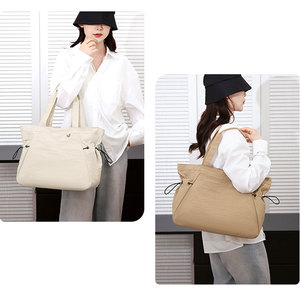 Fuliya <span class=keywords><strong>Sac</strong></span> fourre-tout de yoga imperméable à l'eau <span class=keywords><strong>Sac</strong></span> à <span class=keywords><strong>main</strong></span> léger <span class=keywords><strong>Sac</strong></span> à bandoulière en nylon Sacs fourre-tout de voyage décontractés <span class=keywords><strong>pour</strong></span> femmes Shopping - Product Image 5