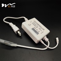 2025 bande lumineuse monochromatique circulaire à double rangée NEON haute tension AC110V/220V gradateur 30M accessoires d'éclairage à longue bande