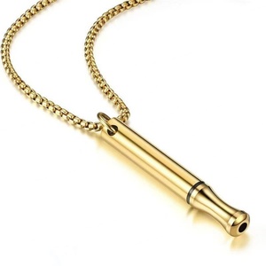 Collar Personalizado con Logotipo, Resistente al Deslustre, Impermeable, de Acero Inoxidable, Chapado en Oro de 18k, Collar Transpirable para Mujer - Product Image 1
