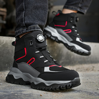 Zapatos de Seguridad DianSen Resistentes al Desgaste, Anti-aplastamiento y Anti-pinchazos para Taller y Trabajos al Aire Libre, Botas con Puntera de Acero DS97