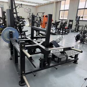 Machine à Squat à Charge Libre Professionnelle Robuste pour Entraînement de Force des Jambes en Salle de Sport - Product Image 5