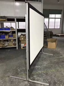 Écran de projection de camping pliable rapide, léger, 84 pouces, 4:3, idéal pour les voyages, blanc, extérieur, avec sac - Product Image 1