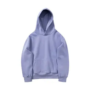 Sweat-shirts en coton surdimensionnés de style hip-hop, couleur unie, poids lourd, coupe ample, design épais et uni, sweat-shirt Yzy premium - Product Image 5