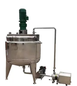 liquid soap making machine 500 liter chemical cosmetic mixing tank emulsifying mixing homogenizer laboratory mixing equipment