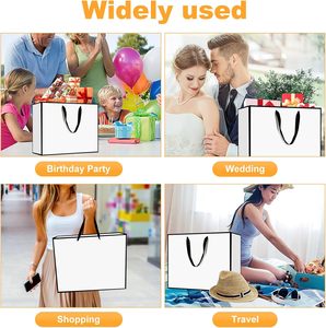 Customized Luxury Gift Paper Bags Ivory Board Zipper Top Custom Logo Colors for <b>Shoes</b> Clothing Packaging-Eco-Friendly Wholesale - Product Image 4