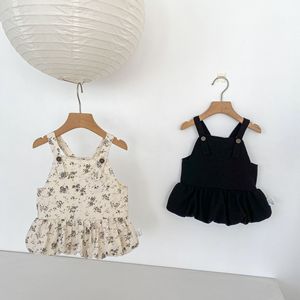 Zomer Infant Sling Romper Peuter Meisjes Bloemenprint Rompertje Katoen Babykleding - Product Image 1