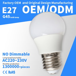Bombilla LED Yongze G45 E27 AC220~240V, No Regulable, Blanca, Pantalla de Plástico, Ra80 CRI, Ahorro de Energía, Certificación CE, 20000h - Product Image 1