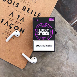 Mát khói thuốc lá vỏ cho AirPods Pro Silicone trường hợp tai nghe <span class=keywords><strong>bluetooth</strong></span> không dây bảo vệ Cove cho AirPods 2 Dễ Thương funda - Product Image 6