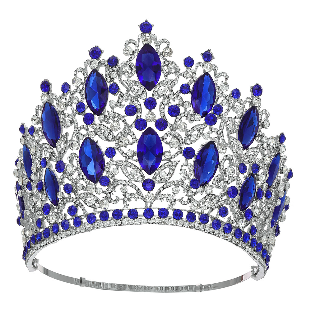 White k blue crystal