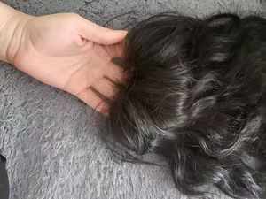 Topper en cheveux humains brésiliens Remy 5x5 avec base en soie et silicone, fermeture en dentelle transparente pré-épilée pour femmes - Product Image 1