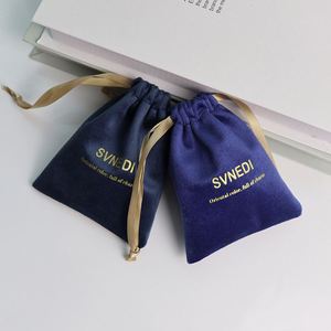Custom Logo Recyclable Storage Drawstring Dust Bag for Jewelry for Silken Velvet Underwear Handbags Necklaces Watches - Product Image 4