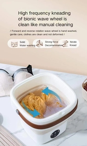 <span class=keywords><strong>Lave</strong></span>-<span class=keywords><strong>linge</strong></span> et sèche-<span class=keywords><strong>linge</strong></span> mini monocylindre de 4,5 l <span class=keywords><strong>avec</strong></span> antibactérien et élimination des taches ajoutés, portable et pliable - Product Image 5