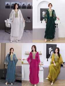 <span class=keywords><strong>Nueva</strong></span> colección elegante Color sólido estampado Floral cuello en V borla mangas <span class=keywords><strong>Issey</strong></span> <span class=keywords><strong>Miyake</strong></span> plisado de talla grande mujer largo Maxi túnica vestido - Product Image 6