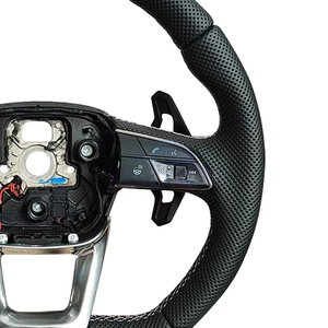 Chaud direct du fabricant adapté pour <span class=keywords><strong>Audi</strong></span> A3 A4 A5 A6 A7 A8 S5 Q3 et Q5 volant en daim cuir Sport plat - Product Image 6