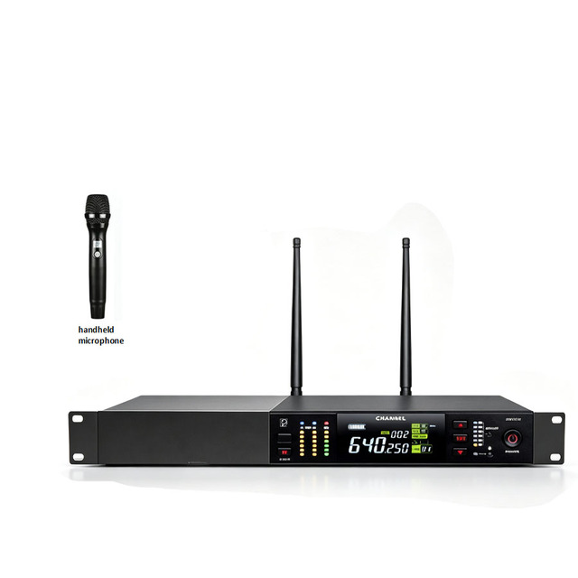OEM/ODM Professional Grade Single-Channel Dual-Receiver AA Battery Wireless Microphone Set with Data Cable