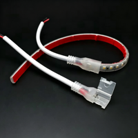Connecteur de bande LED en gros 10 mm 2 broches sans soudure à connexion rapide, sans outil, pour extension de lumière flexible monocolore