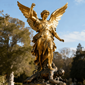 Personalizado Monumental escultura Igreja elenco cobre grande Battle <span class=keywords><strong>Angel</strong></span> estátua - Product Image 6