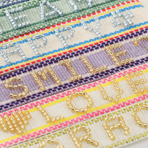 Sáng Tạo Bohemian Của Phụ Nữ Tình Bạn Đính Cườm Vòng Đeo Tay Cá Nhân Quyến Rũ Vải Dệt Tua Thời Trang Chuỗi Vòng Đeo Tay - Product Image 5