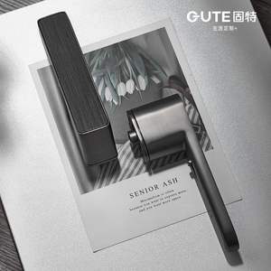 Serrure de porte en cuivre écologique Gute, style simple, poignée intérieure pour chambre, installation minimaliste, réparation, serrure magnétique silencieuse - Product Image 2