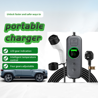 Cable de Carga Tipo 2 de 5 Metros, 16A, 3.5kW, Enchufe Europeo para Vehículo Eléctrico, Material de Nailon Ignífugo IP66