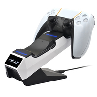 Support de charge double pour manettes sans fil P5/P5 Slim/P5 Pro avec adaptateur rapide Type-C, en plastique, garantie 1 an