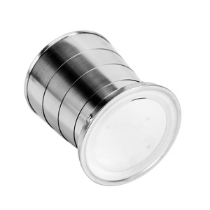 Taza Plegable Portátil de Acero Inoxidable para Viajes y Camping, 2 oz, 5 oz, 8 oz, con Llavero, Venta al Por Mayor - Product Image 5