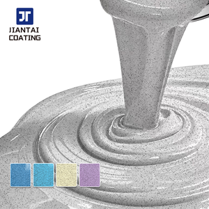 High Hardness Epoxy Floor Paint <b>Colored</b> <b>Sand</b> Self-Leveling Liquid Coating Marble Effect Wear Resistant Waterproof - Product Image 1