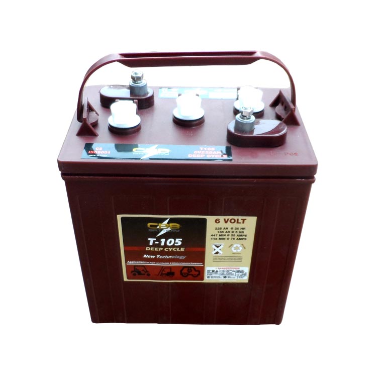 Малайзия многократного цикла глубокого заряда-разряда 6 вольт батарея T105 6V225Ah троянским конем принт аккумулятор с длительным сроком службы/достопримечательности автомобили/багги