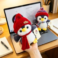 Peluche pingouin rembourrée avec écharpe |   Peluches douces pour la décoration de la maison, cadeau d'anniversaire pour enfants et commandes en gros