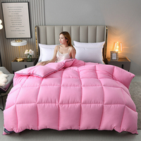 Couette matelassée à points de couture, couvre-lit chaud et écologique pour l'hiver, qualité garantie, en polaire nuage et microfibre de polyester
