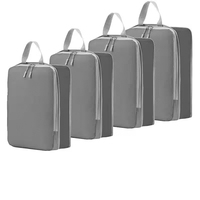 Sac de rangement de voyage Ensemble de 4 cubes de compression pour organiser les bagages de voyage Cubes d'emballage pour vêtements
