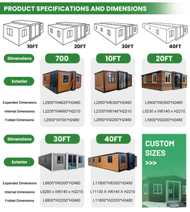 Casa Contenedor Expandible de 20 pies, Casa Prefabricada Modular para Vivienda Familiar, Alojamiento para Invitados y Vivienda Residencial - Product Image 5