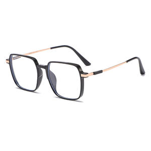 Lunettes de lecture anti-lumière bleue unisexe, grande monture, verres PC, monture en plastique et métal, haute définition, pour hommes et femmes - Product Image 5