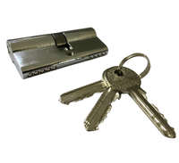 LCKLUX Serrure de porte en fer de 70 mm, de haute qualité, antivol, étanche, pour porte en bois, avec 3 clés, haute sécurité