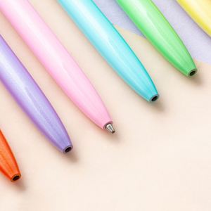Stylo publicitaire rotatif en métal multicolore, créatif et tendance, avec logo personnalisé, vente en gros - Product Image 3