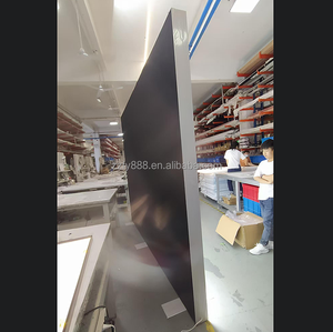 双面定制印花<span class=keywords><strong>Seg</strong></span>发光二极管悬挂背景无框张力织物灯箱铝高亮度节能 - Product Image 6