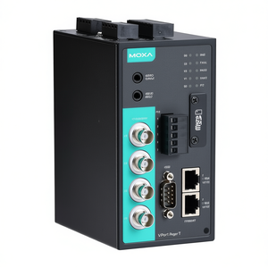 Moxa V พอร์ต464 T เครื่องเข้ารหัสวิดีโออุตสาหกรรม4ช่องอีเธอร์เน็ตโมดูลสนับสนุนกล้อง IP PoE - Product Image 2